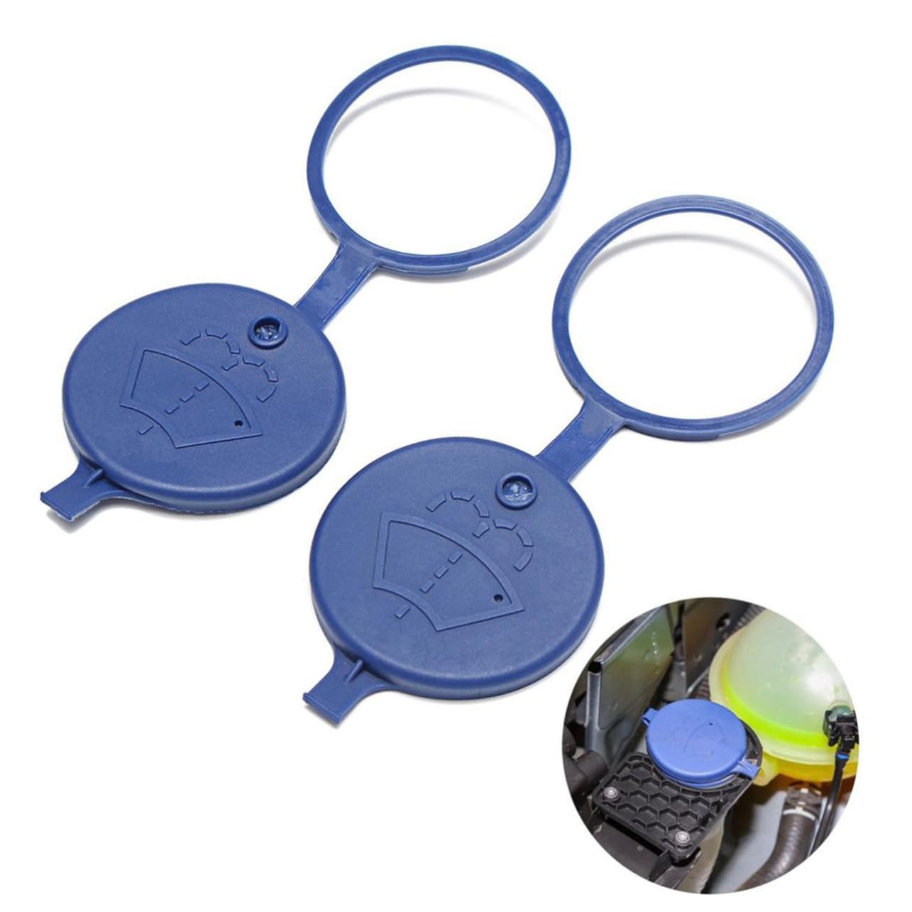 

BUGUUYO 2pcs Auto Accessories Car Accessories Washing Machine Liquid Storage Tank Cleaning Fluid Filling синий