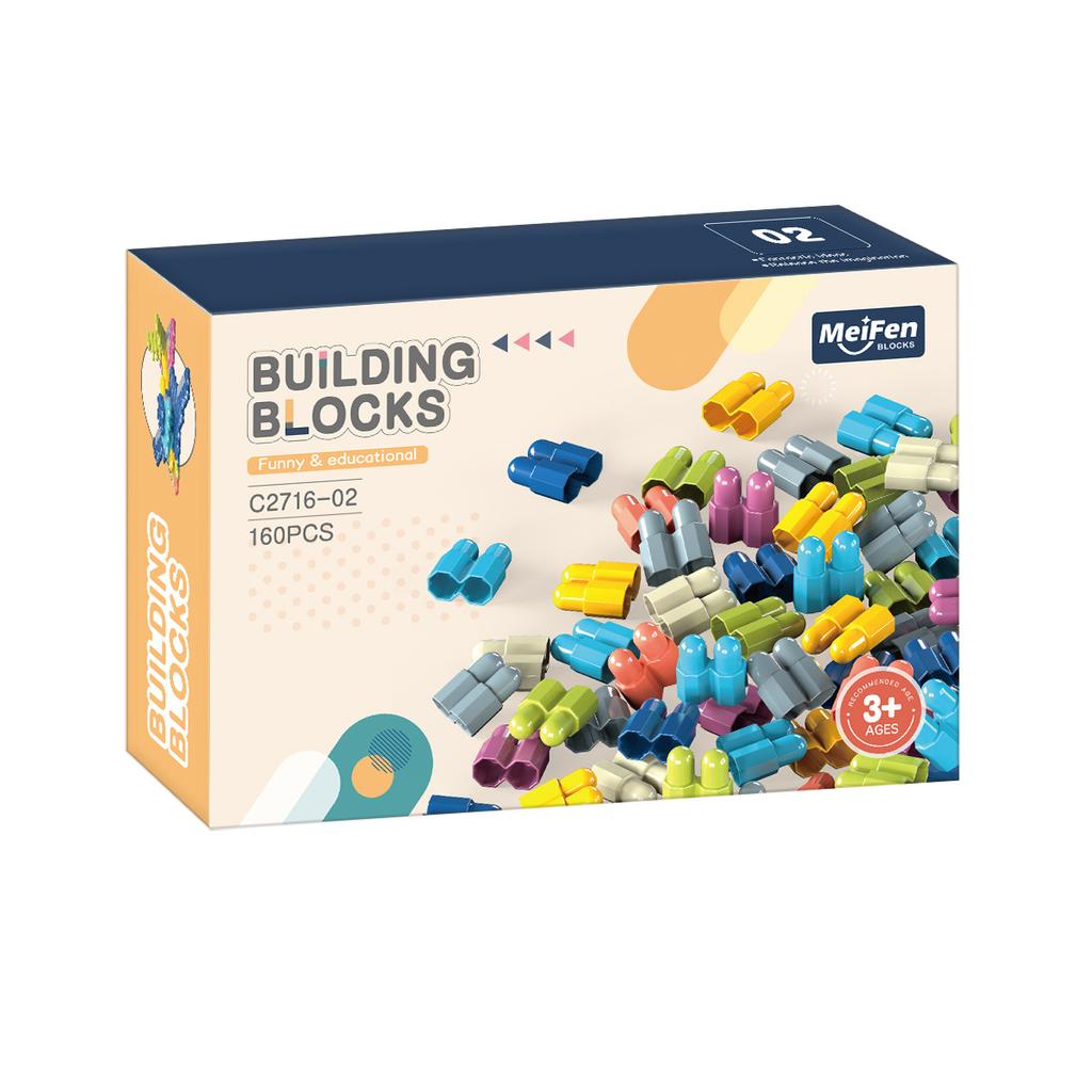 Children'S Changeable Square Bullet Snowflake Granules Building Block Educational Toys & Color Box Small Gifts