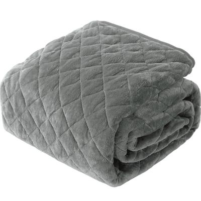 Mofua Queen Size Winter Warm Fluffy Microfiber Blanket, Gray, Washable, Product Number: 50010413
