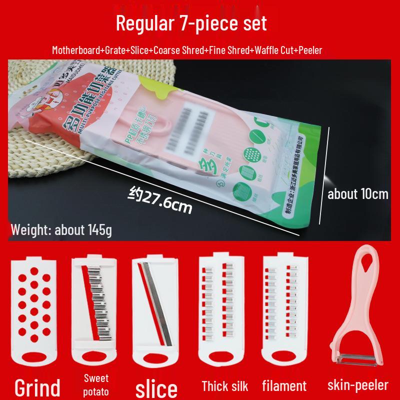 Stainless Steel Multifunctional Vegetable Cutter & Grater with Potato Peeler