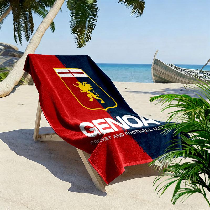 Genoa CFC Beach Towel, Large Soft Quick Dry Towel for Beach Camping Swimming