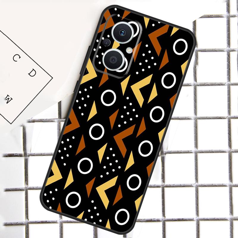 African Wax Fabric Phone Case For OPPO Reno 7 8 Lite 8T 10 11 12 13 14 Pro 14F OPPO Find X9 X8 X6 X5 Pro Cover