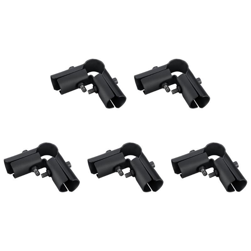5pcs Rustproof Stainless Steel Pipes Fittings for Drying Racks Tube Connectors