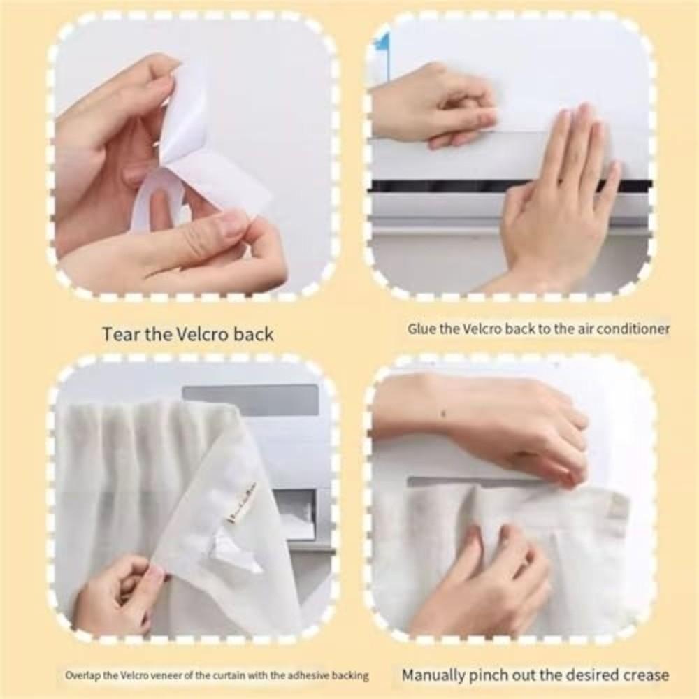 Hanging Design Wind Shield Curtain Anti-direct Wind Dustproof Cover AC Curtain  Postpartum Recovery