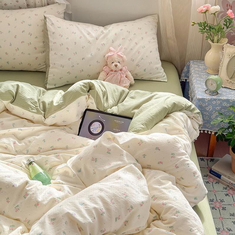Cotton Bedding Set Dormitory Student Bed 150x200cm 180x220cm 200x230cm 3 Or 4 Piece Soft Comfortable