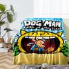 Dog Man Theme Printed Blanket - Perfect for Couch, Bed, Travel & Outdoor Use | Machine Washable, Cozy & Durable.