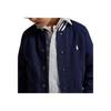 Polo Ralph Lauren Baseball Jacket FW24 Pony Embroidered Cotton Blend Fleece Long Sleeve Kids Jacket Navy-Blue 657298