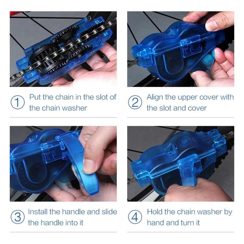 Efficient Bicycle Chain Washer Portable Bike Chain Maintenance Tool  Cycling Accessory