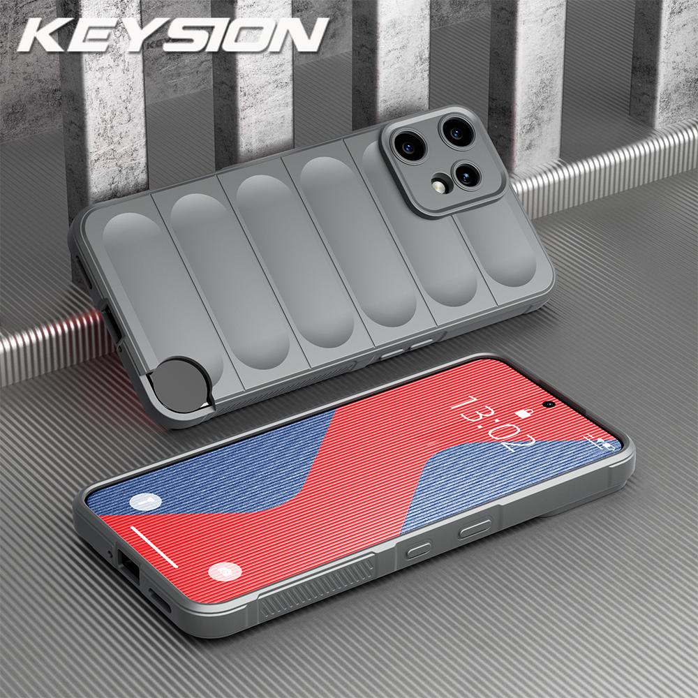 

KEYSION Противоударный матовый чехол для Nothing CMF Phone 2 Pro, нескользящая мягкая силиконовая задняя крышка для телефона для Nothing CMF Phone 2 Pro for CMF Phone 2 Pro светло-серый