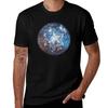 Merkaba In Flower of Life TShirt Basic Solid Color Short Sleeve Cotton Top