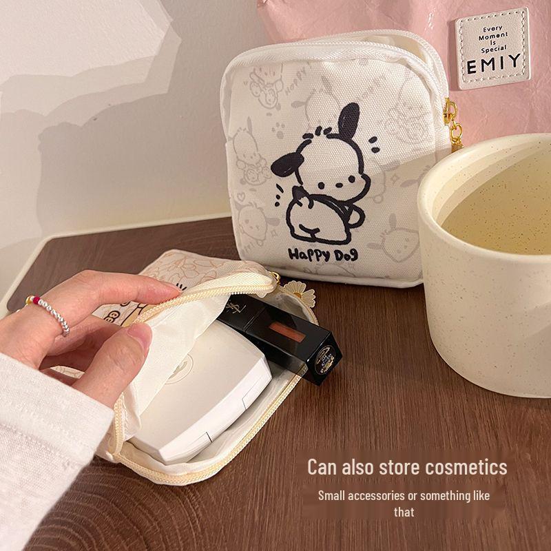 Cute Bear Sanitary Pad Storage Bag - Portable Oxford Cloth Period Bag for Girls