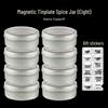 Magnetic Kitchen Spice & Grain Storage Tin Set