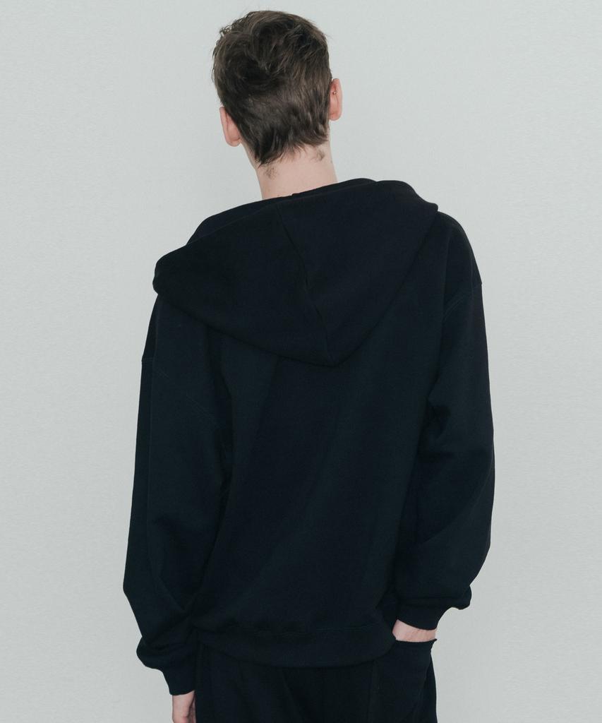 Tailor Cotton Sweat Hoodie Black