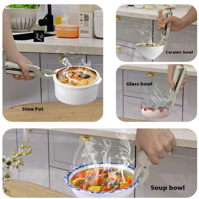 Anti-scald Clip Silicone Kitchen Anti Scald Plate Bowl Dish Pot Holder Anti-hot Clip Lifter Kitchen Accessories Gadget