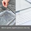 3PCS Crisper Box Airtight Food Storage Containers with Removable Drain Basket Stackable Meal Prep Containers for Fruits And