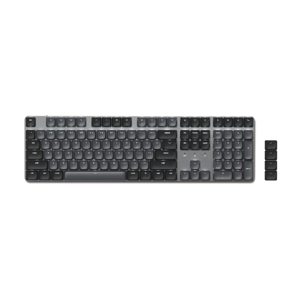 Satechi SM3 Mechanical LED Wired Mode US English Compatible with Mac and Keycap Replacement Keyboard, Wireless, Backlit, Bluetooth/USB-C Switch,