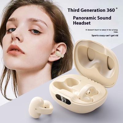 Kabelloses Bluetooth-Headset Binaural Hängendes Ohr Mini Bequem zu Tragen Super Lang