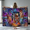 Detroit Tigers Print Flannel Blanket High Quality Warm Comfortable Cover for All Seasons Perfect for Gifts Home Decor