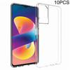 10Pcs Pack For TCL 50 LE Clear Case Watermark-Free TPU Protective Cover