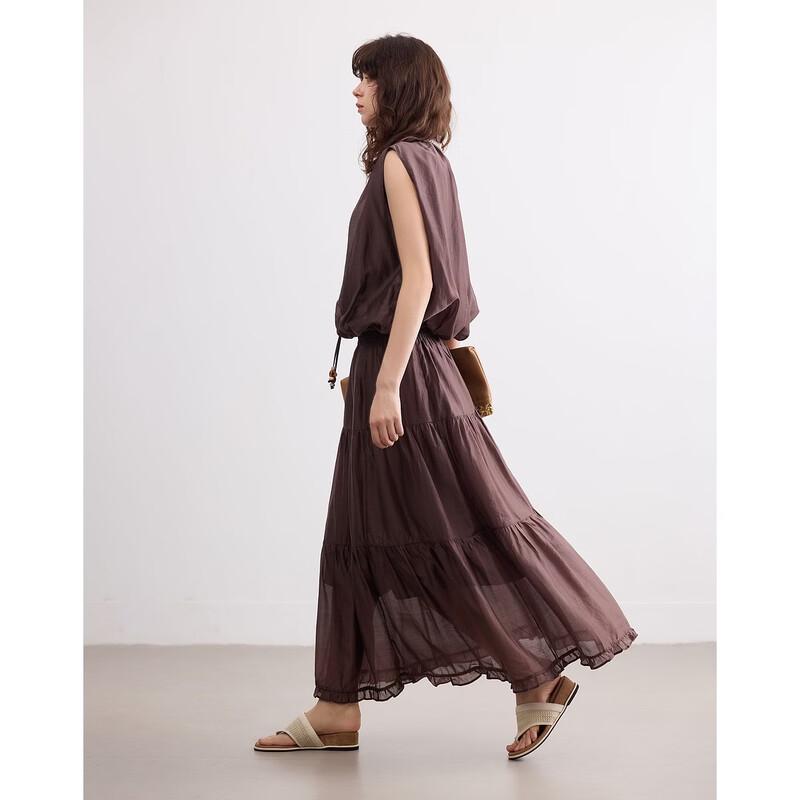 Demana Lyocell Sleeveless Retro Vacation Two-Piece Set