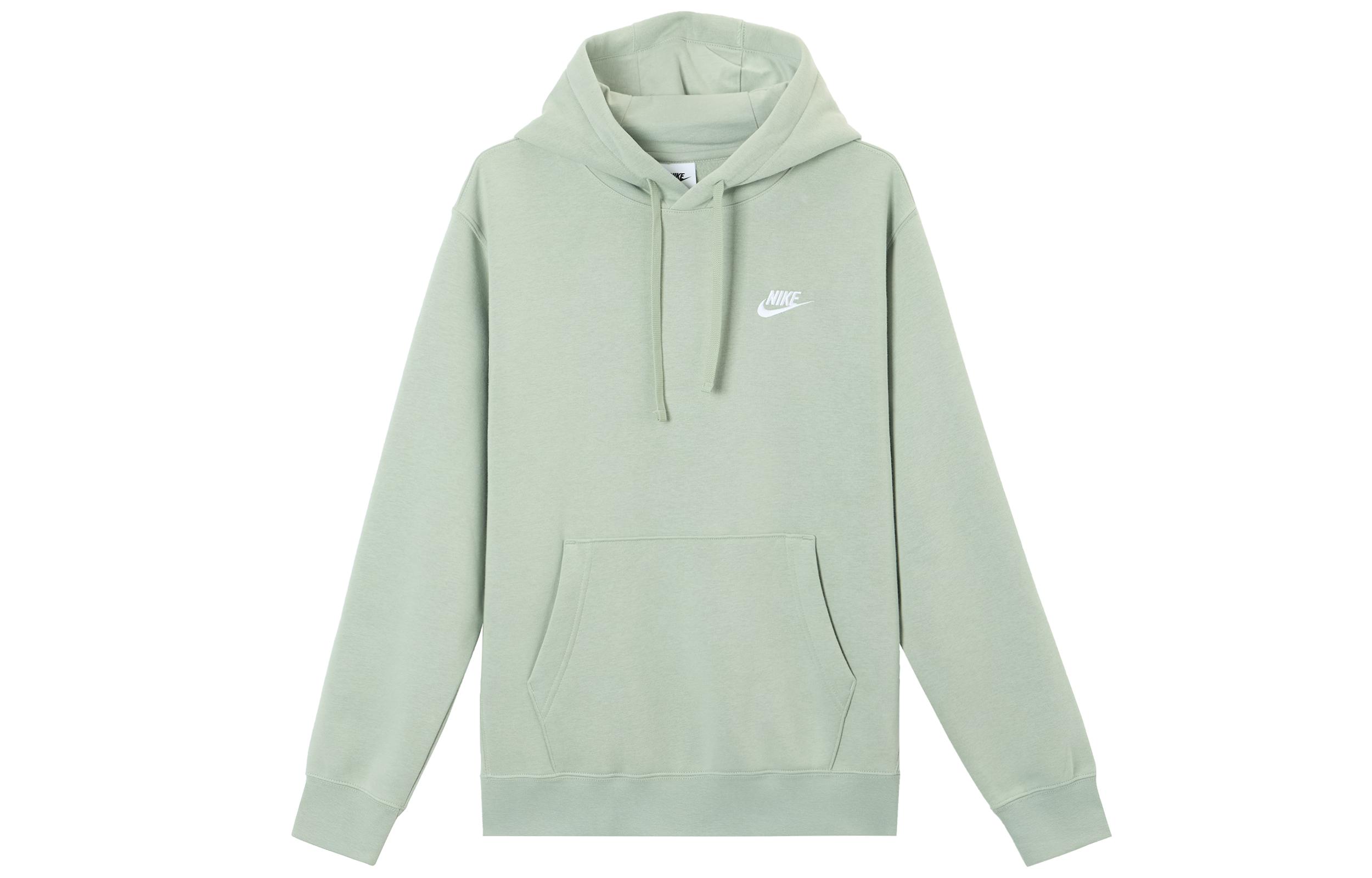 Nike Sportswear Club FW24 Fleece Lined Pullover Hooded Long Sleeved Sweatshirt Men s Horizon Green BV2655-371 M