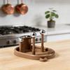 Non-slip Pot Lid Holder Vertical Removable Cutting Board Organizer Space-saving Multifunctional Pot Cover Shelf Countertop