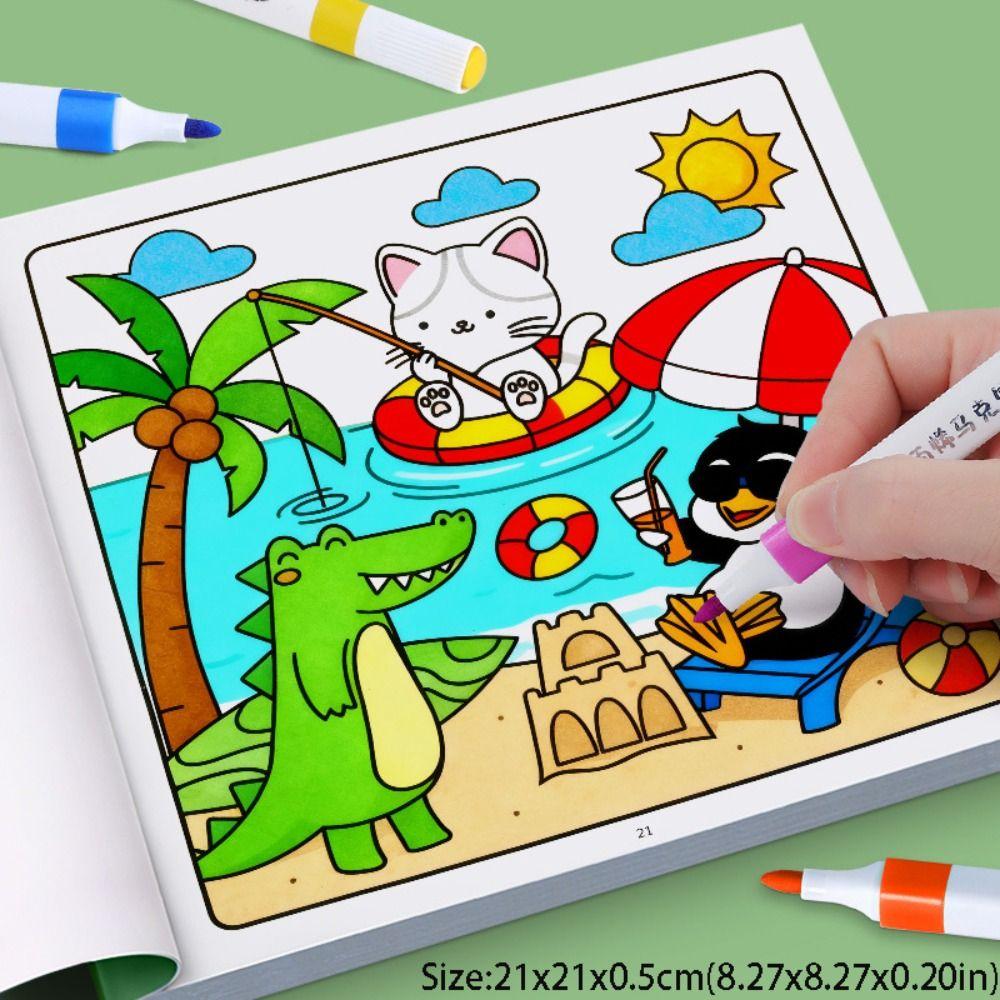 High Quality Creative DIY Coloring Book Educational Sensory Toys For Kids Doodles Book Graffiti Painting Book Adults and Teens