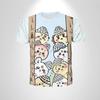 Summer Cute 3D Simple Fresh T-shirt  Anime Casual Breathable Oversized Comfortable Women Short Sleeved T-shirt
