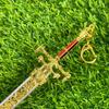 8.6inch Anime Elden Katana Sword of Night and Flame Ninja Knife Steel Metal Sword Real Size Japanese Katana Samurai Sabre Toy
