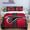 Falcons Pattern Bedding Set Quilt Cover Pillowcase Home Decor Gift (1 * Duvet Cover + 2 * Pillowcase, Without Core)