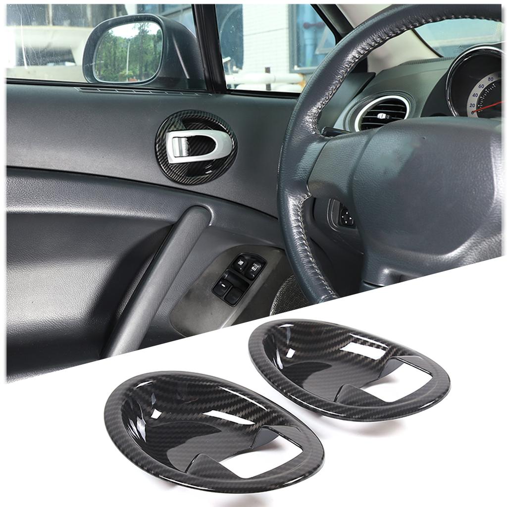 For Mitsubishi Eclipse 06-11 ABS carbon fiber Air conditioner multimedia frame Cover Window Lifting Button Cover Car Accessories