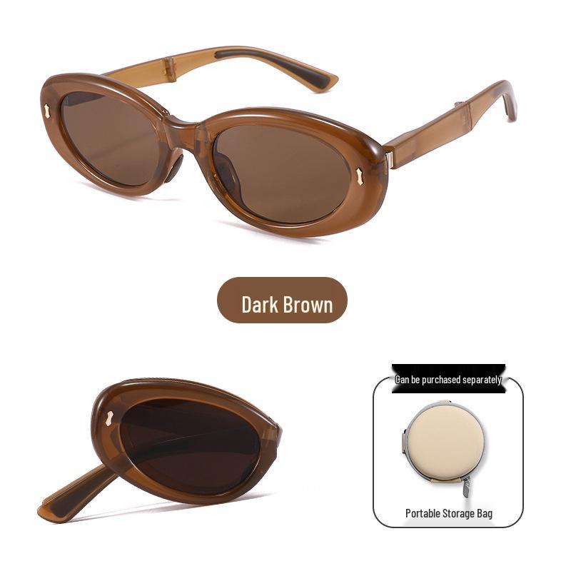 UV Protection Foldable Women's Sunglasses - Lightweight, Fashionable & Compact for Summer