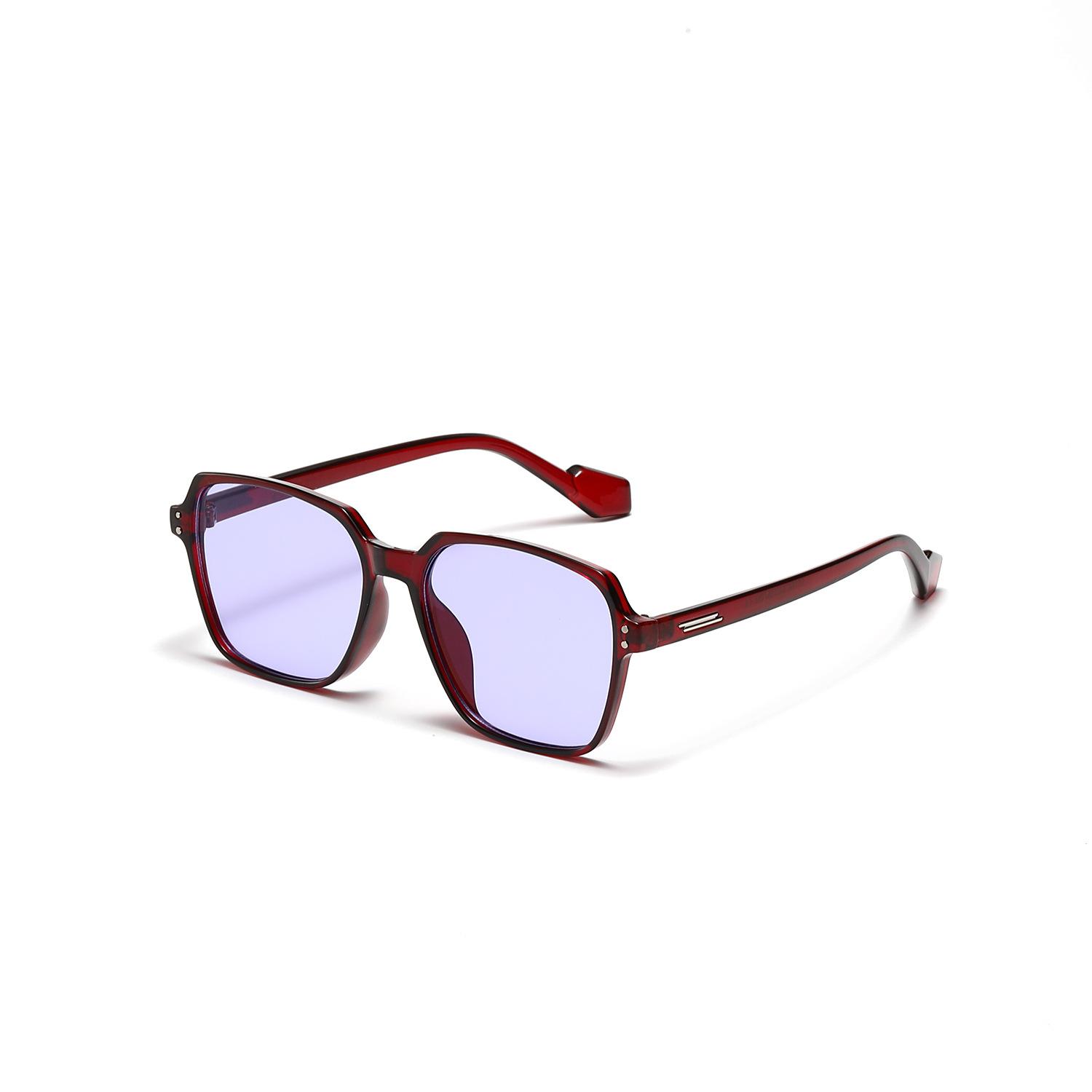 

Square Glasses Large Frame Face Covering Versatile Sunglasses Women S Casual Green Sunglasses Men