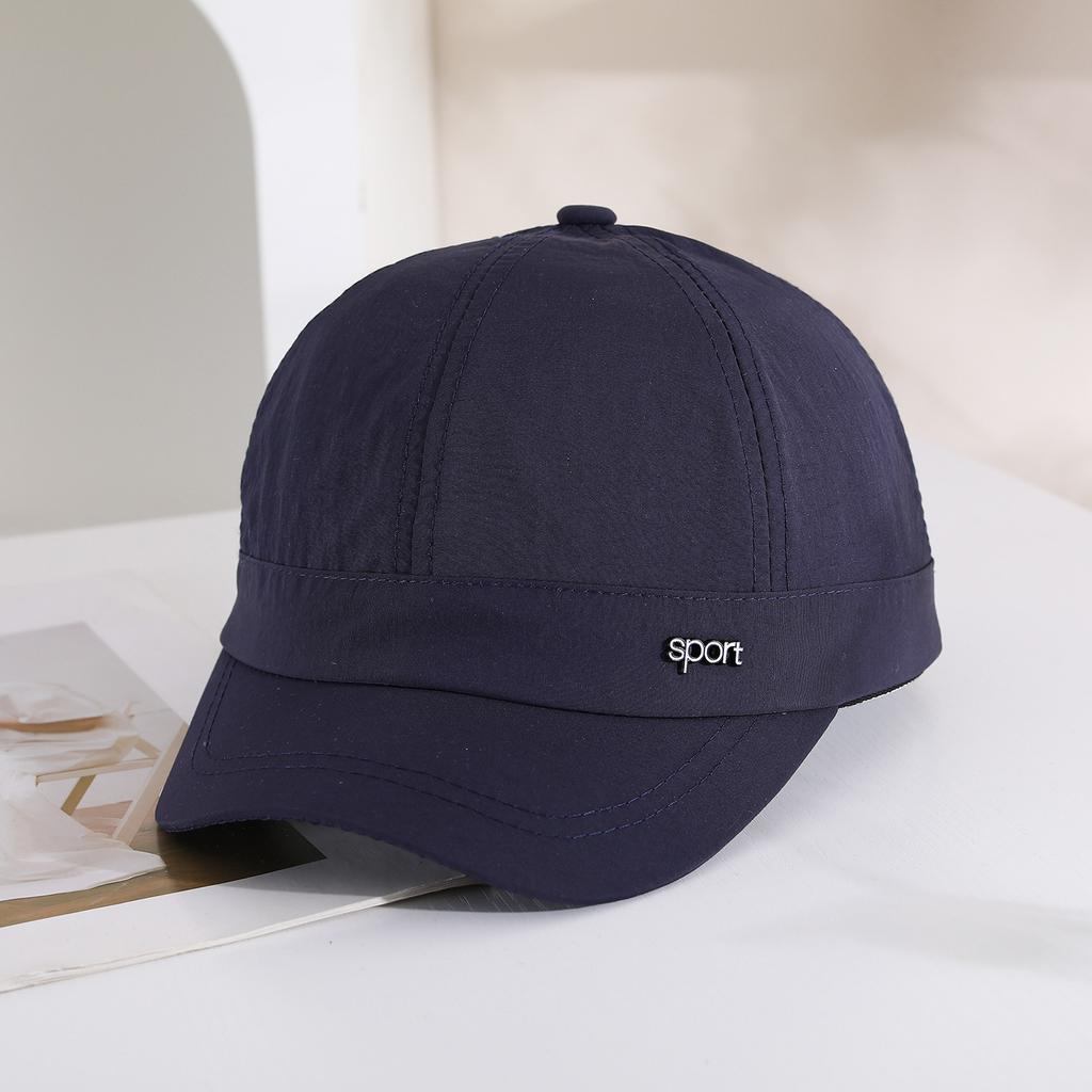 Summer Quick-drying and Breathable Baseball Cap, Simple Solid Color Short Brimmed Beanie, Outdoor Sun Protection Hat