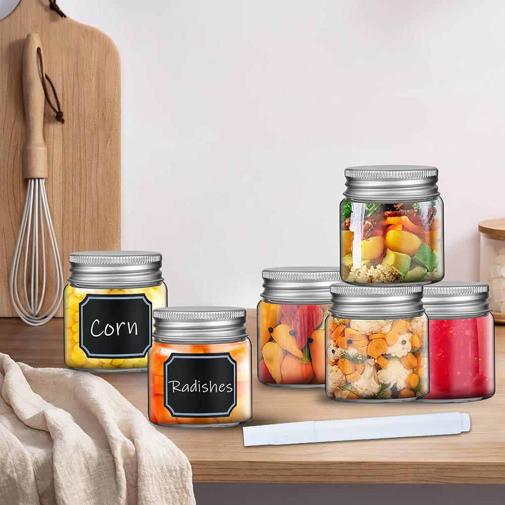 2oz Mini Mason Jars, Wide Mouth Clear Glass Jars with Lids,Great Sealing Mason Canning for Food Storage, Spice, Jam, Honey,Jelly