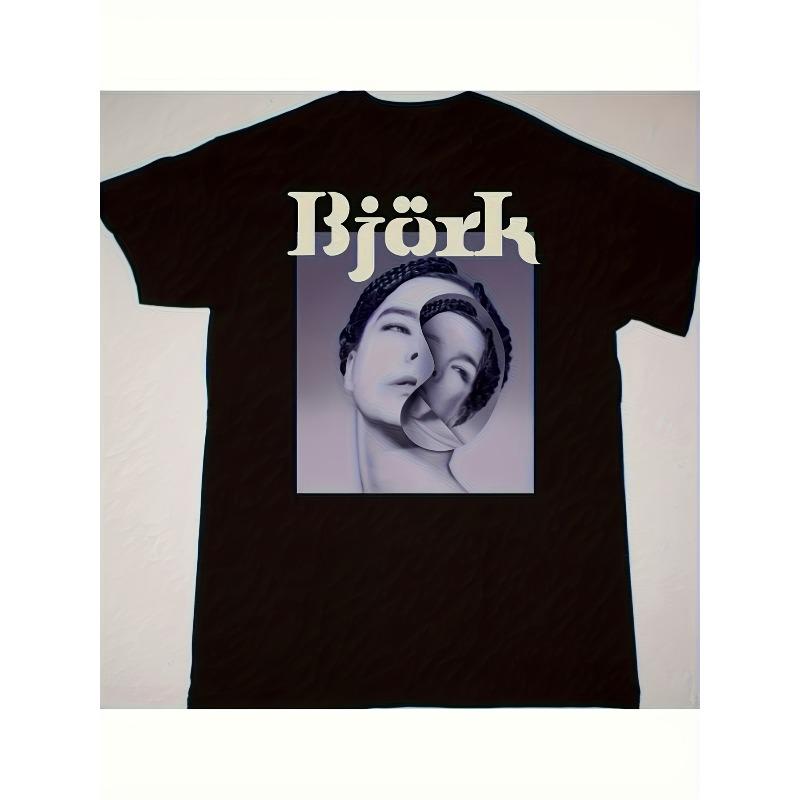Bjork Retro 90er Band Sommer Neuheit Unisex Freizeitmode Y2k Baumwoll-T-Shirt