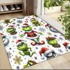 Grinch Weihnachtsteppich Teppich Weich Waschbar Rutschfest Zuhause Wohnzimmer Sofamatten Personalisierter Weihnachtsteppich