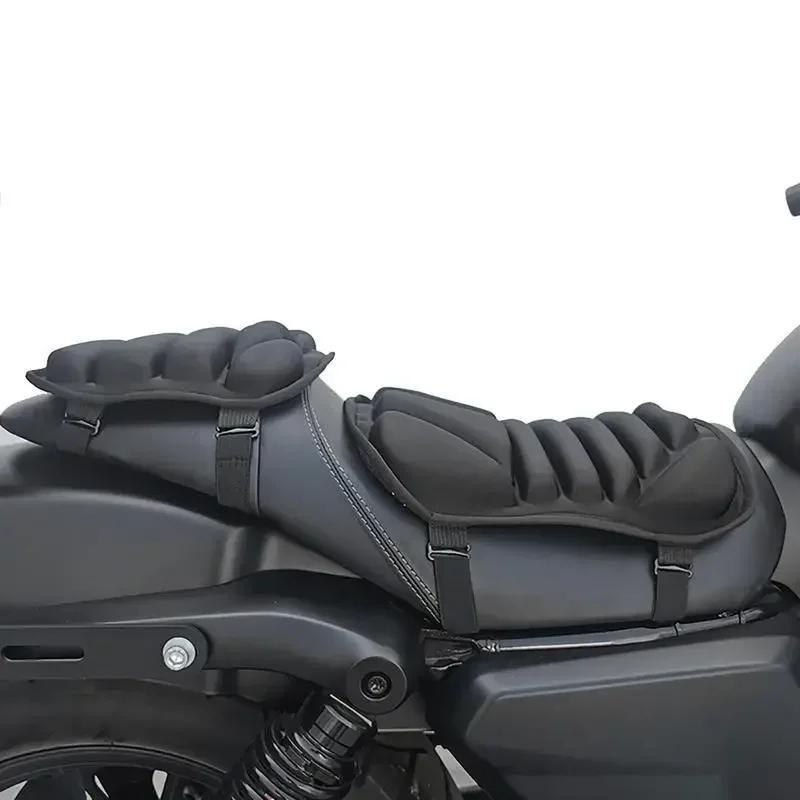 Motorcycle Seat Pad 3D Comfort Gel Cushion Seat Breathable Universal Shock Absorbing Seat Cover for Advanced Mountain