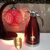 Red Stainless Steel Thermos Flask Set - Wedding Dowry Hot Water Bottles (Pair)