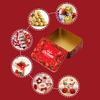 Christmas Transparent Window Tin Box Cookie Candy Tinplate Chocolate Storage Box With Exquisite Lid Christmas Gift Packaging Box