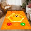 Teletubbies Scooter Adventure Themed Anti-Slip Rugs - Polyester Home Decor, Suitable for Bedrooms, Living Rooms, Doorways, Studios, and Decorations