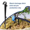 20Pcs Gutter Brush Clamps Gutter Mesh Clips Anchors Plastic Outdoor Gutter Filter Clips for Yard Garden Garden