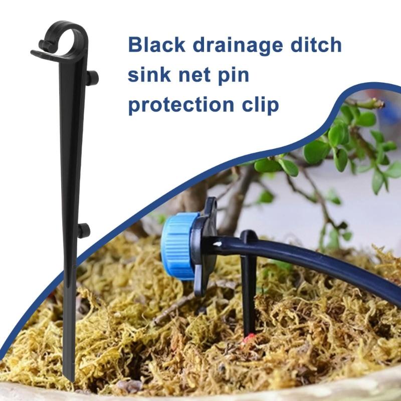 20Pcs Gutter Brush Clamps Gutter Mesh Clips Anchors Plastic Outdoor Gutter Filter Clips for Yard Garden Garden
