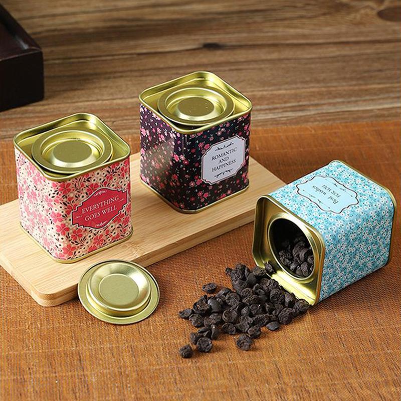 Teedose, Behälter, Kerzendosen, Kaffee, Süßigkeiten, Snacks, kleine Dose, tragbare Mini-Aufbewahrungsboxen, versiegelte Gläser, Verpackung, Teegeschirr