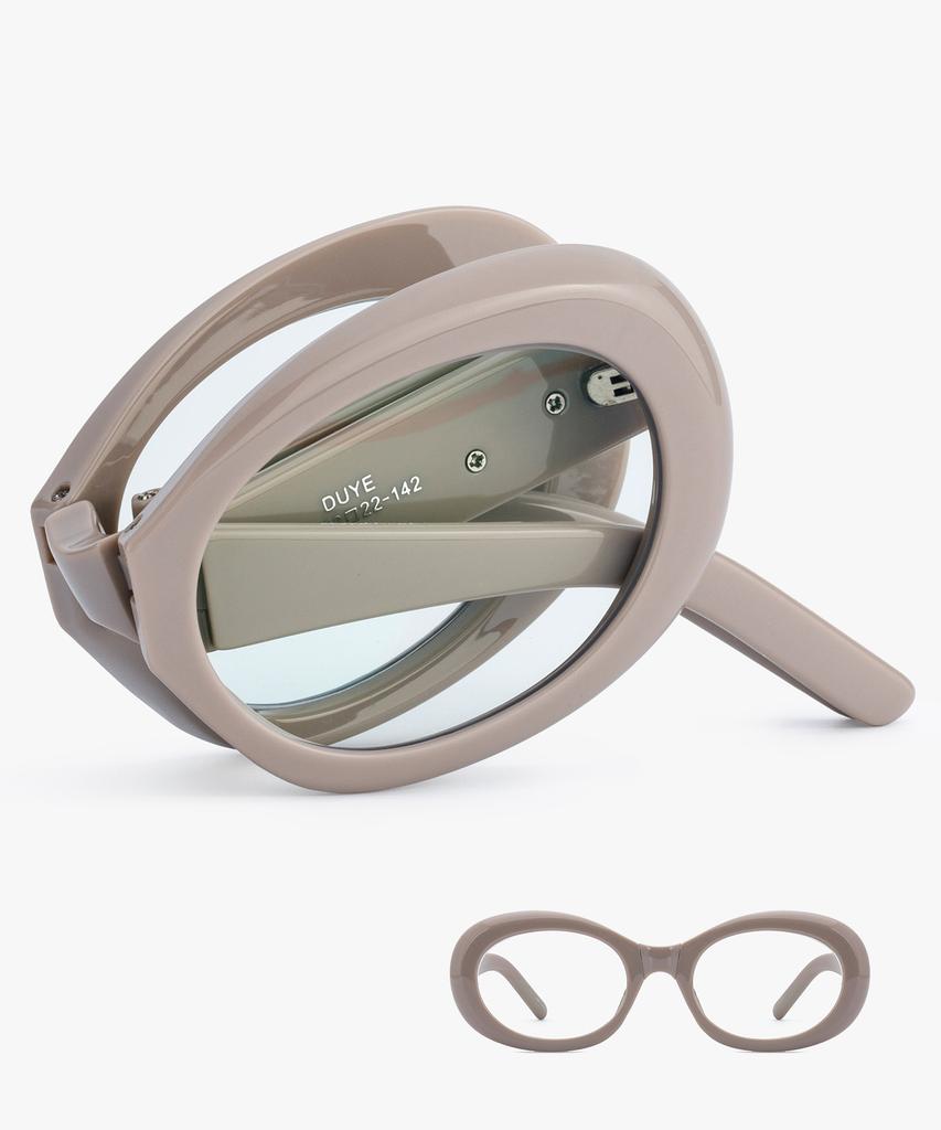 Likkeullou Rc Duye Folder Blue Light Glasses Cocoa