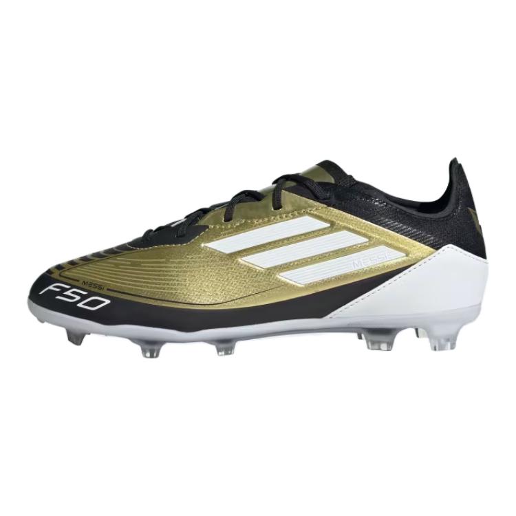 Adidas F50 Pro Messi FG Gold White Black Soccer Cleats Unisex IF6917 36.5