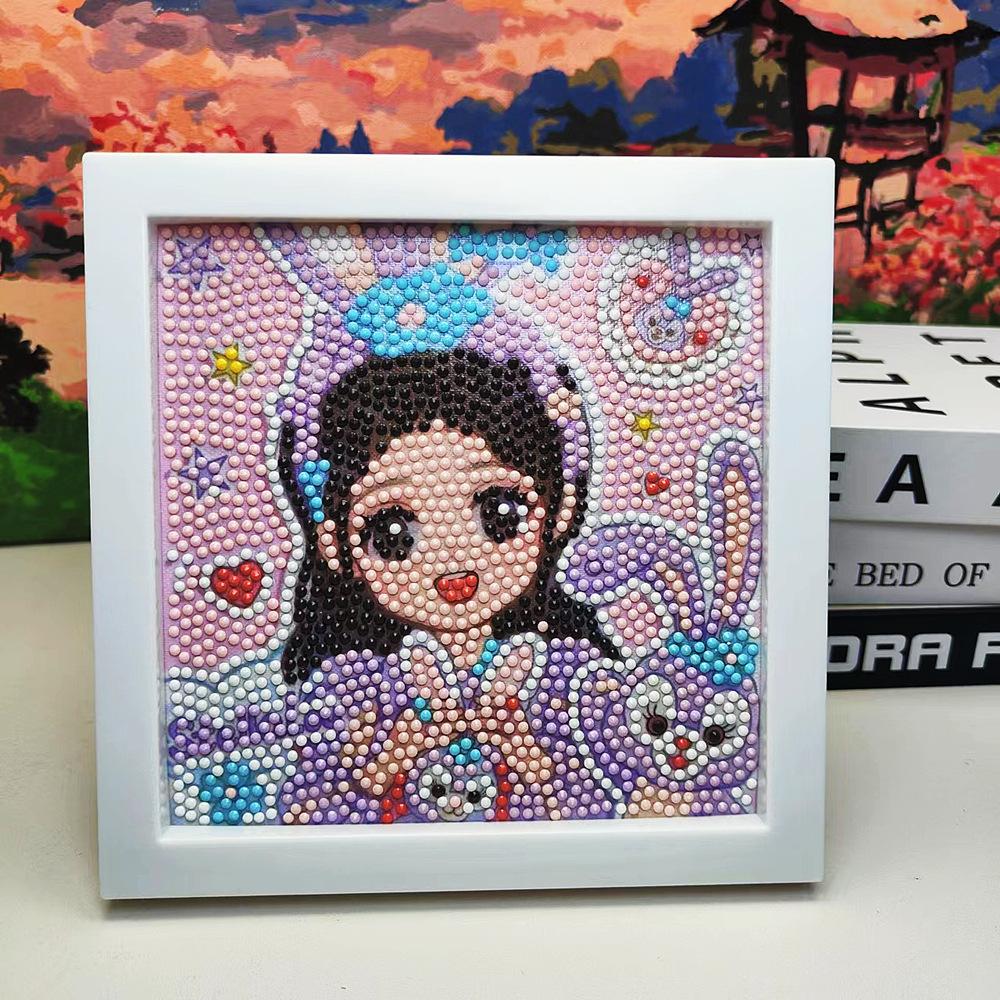 Children'S Diamond Painting Handmade Diy Masonry Painting Cartoon Diamond Sticker Bedroom Living Room Decorative Painting Photo Frame