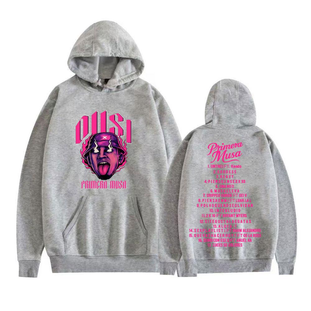 Rapper Omar Courtz Primera Musa Album Hoodies Men Women Fashion Hip Hop Style Sweatshirts Casual Long Sleeve Autumn Pullovers