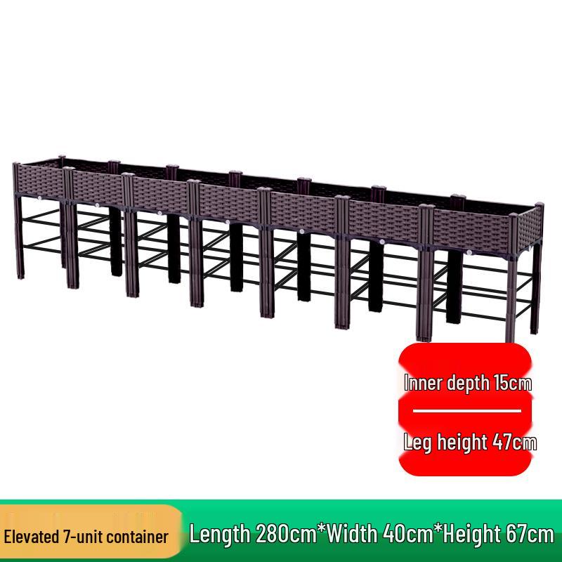 Extra Large Plastic Raised Vegetable & Flower Planter for Balcony/Courtyard