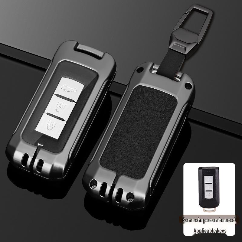 Mitsubishi Outlander 2021 Metallschlüsselhülle mit Schnalle - Vollschützende Schale